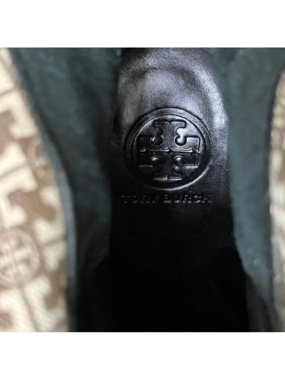 Tory Burch Jenna Black Leather Tall Heeled Boots Women's 9.5